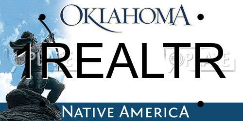 1REALTR Oklahoma License Plate
