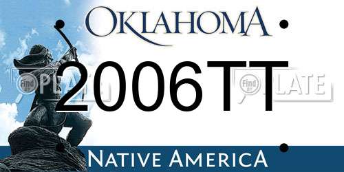 2006TT Oklahoma License Plate