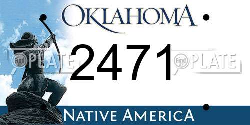 2471 Oklahoma License Plate