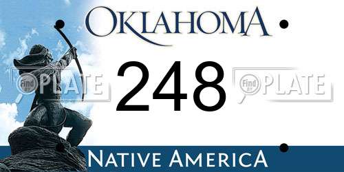 248 Oklahoma License Plate