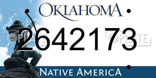 2642173 Oklahoma License Plate