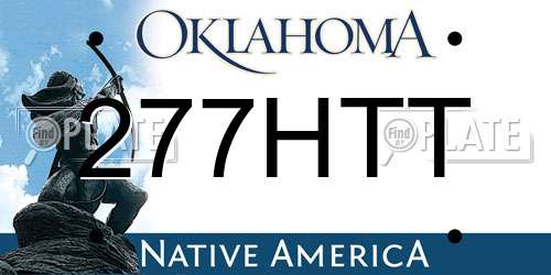 277HTT Oklahoma License Plate