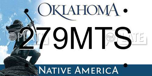 279MTS Oklahoma License Plate