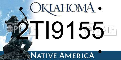 2TI9155 Oklahoma License Plate