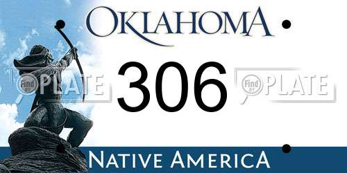 306 Oklahoma License Plate