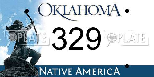 329 Oklahoma License Plate