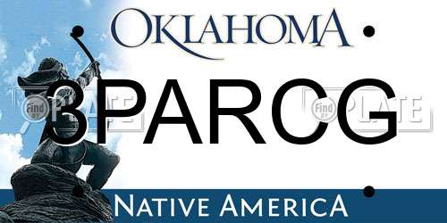 3PARCG Oklahoma License Plate