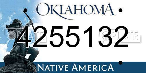 4255132 Oklahoma License Plate
