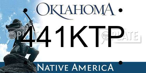 441KTP Oklahoma License Plate