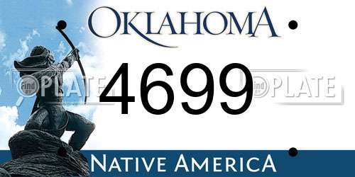 4699 Oklahoma License Plate