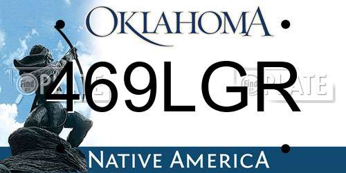 469LGR Oklahoma License Plate