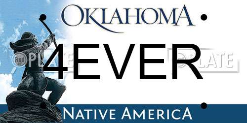 4EVER Oklahoma License Plate