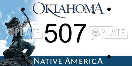 507 Oklahoma License Plate