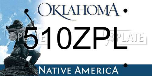 510ZPL Oklahoma License Plate