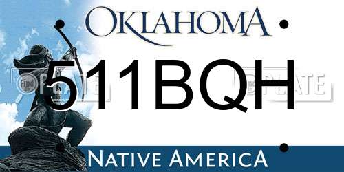 511BQH Oklahoma License Plate