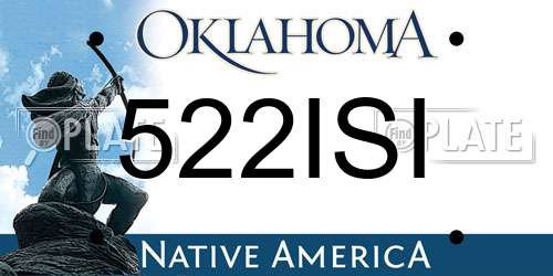 522ISI Oklahoma License Plate