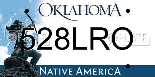 528LRO Oklahoma License Plate