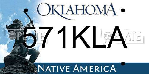571KLA Oklahoma License Plate