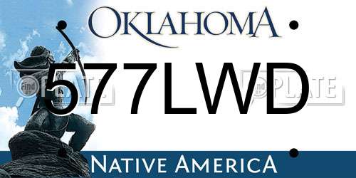 577LWD Oklahoma License Plate