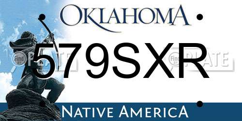 579SXR Oklahoma License Plate