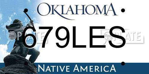 679LES Oklahoma License Plate