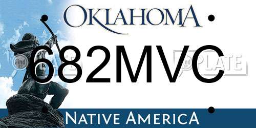 682MVC Oklahoma License Plate