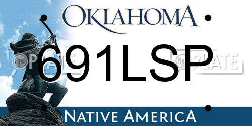 691LSP Oklahoma License Plate