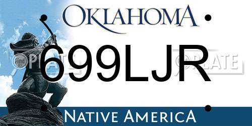 699LJR Oklahoma License Plate