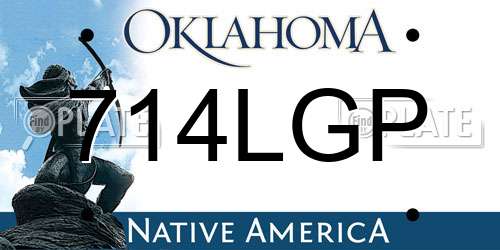 714LGP Oklahoma License Plate
