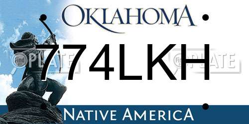 774LKH Oklahoma License Plate