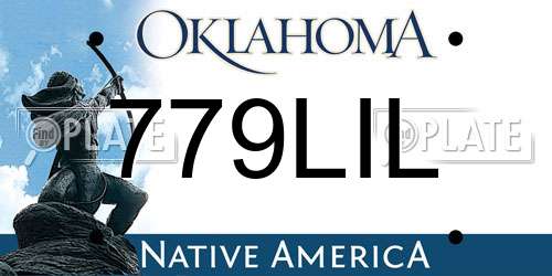 779LIL Oklahoma License Plate