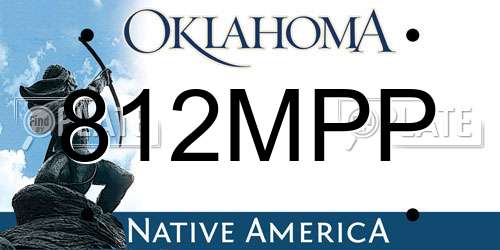 812MPP Oklahoma License Plate