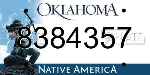 8384357 Oklahoma License Plate