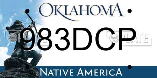 983DCP Oklahoma License Plate
