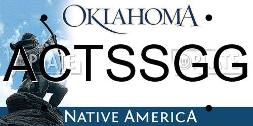 ACTSSGG Oklahoma License Plate