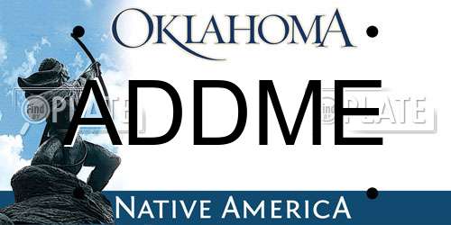 ADDME Oklahoma License Plate