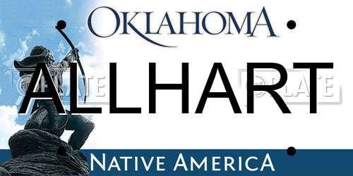 ALLHART Oklahoma License Plate