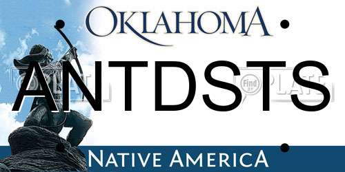 ANTDSTS Oklahoma License Plate