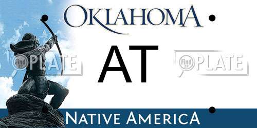 AT Oklahoma License Plate
