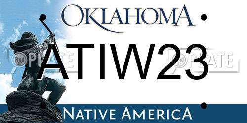 ATIW23 Oklahoma License Plate