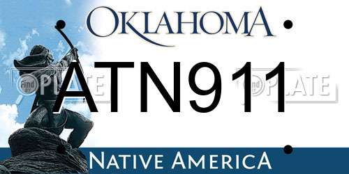 ATN911 Oklahoma License Plate
