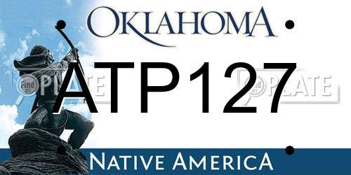 ATP127 Oklahoma License Plate