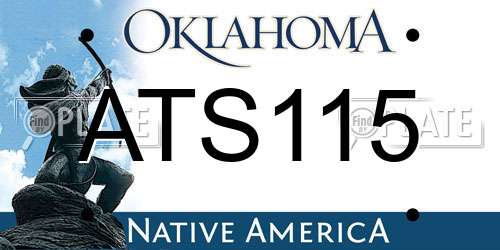 ATS115 Oklahoma License Plate