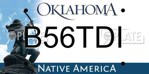 B56TDI Oklahoma License Plate