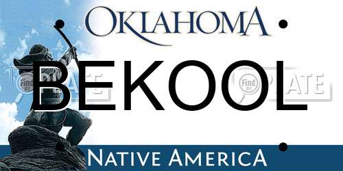 BEKOOL Oklahoma License Plate