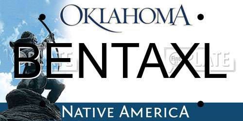 BENTAXL Oklahoma License Plate