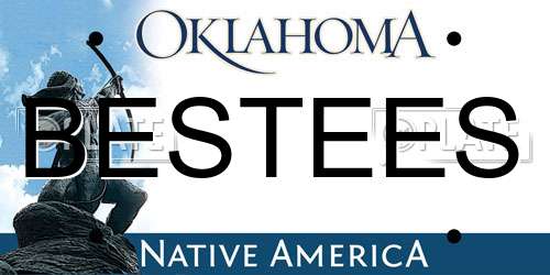 BESTEES Oklahoma License Plate