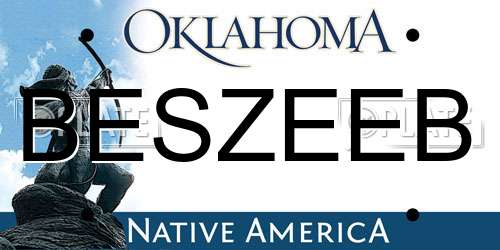 BESZEEB Oklahoma License Plate