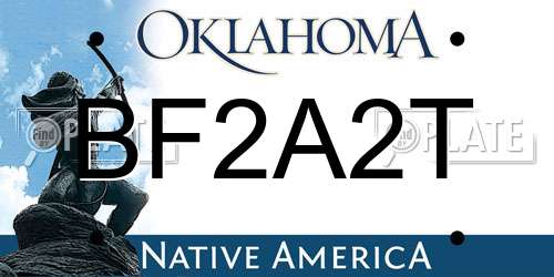 BF2A2T Oklahoma License Plate