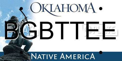 BGBTTEE Oklahoma License Plate